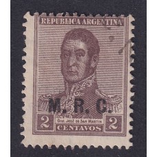 ARGENTINA SERVICIO OFICIAL GJ 589 ESTAMPILLA USADA U$ 25